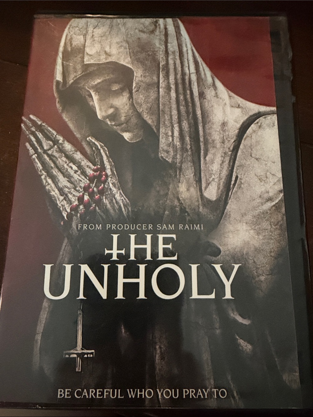 The Unholy DVD - Horror Movie Cover (Black, Red, White)